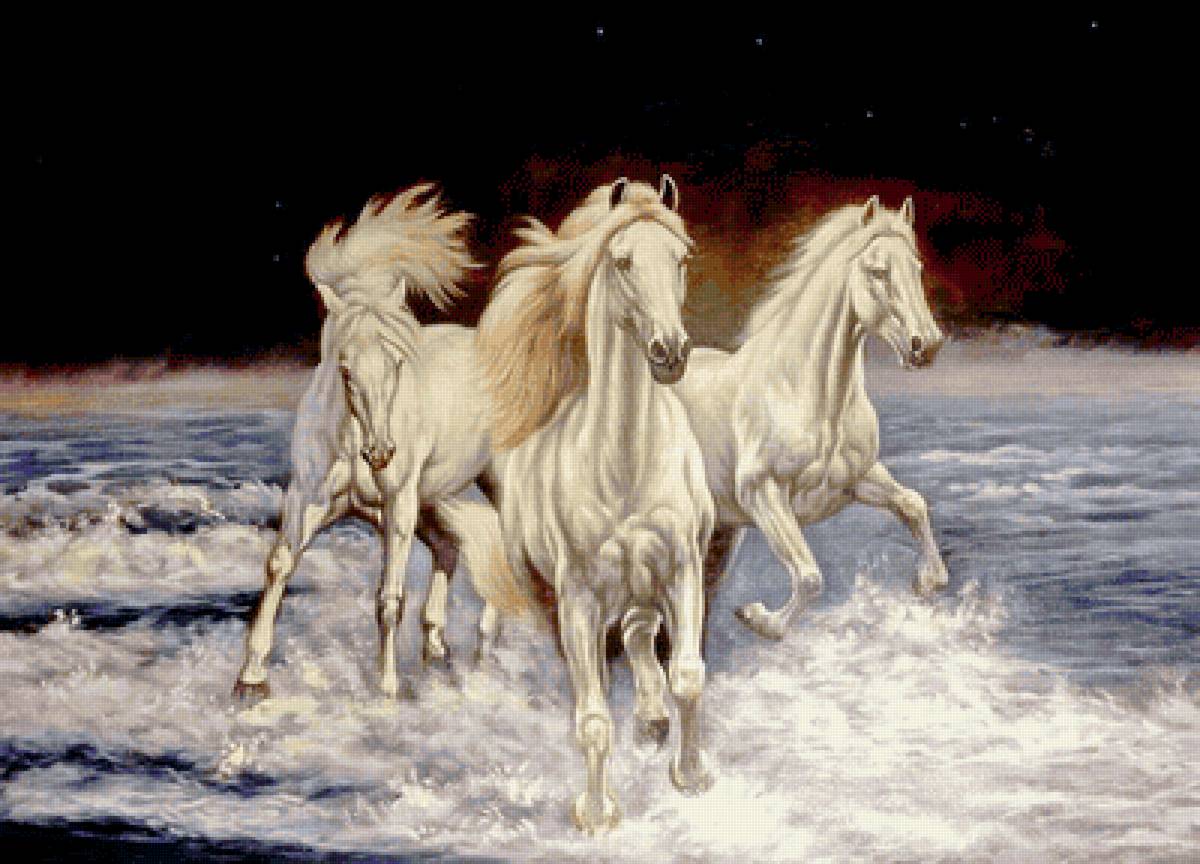 Три белых коня - предпросмотр