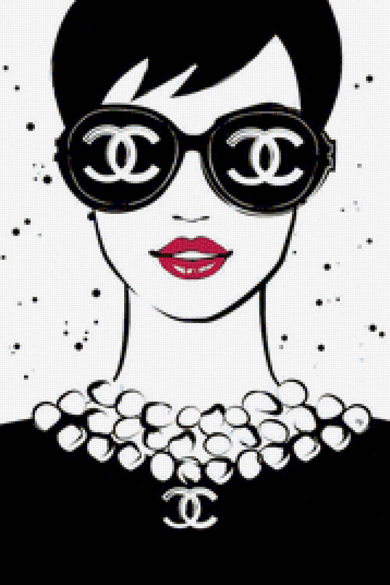 audrey con gafas coco chanel - предпросмотр
