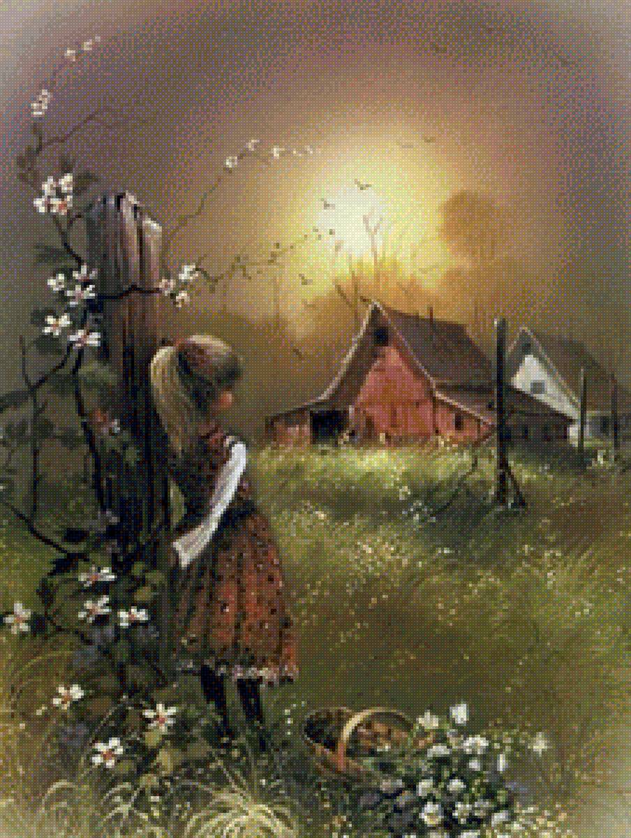 1235 - пейзаж, ночь. - предпросмотр