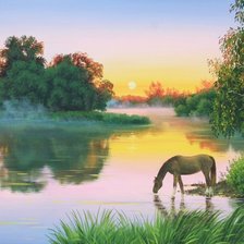 Схема вышивки «Пейзаж»