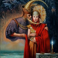 Схема вышивки «МАЙКЛ ШЕВАЛЬ.СОЛНЕЧНОЕ ЗАТМЕНИЕ»