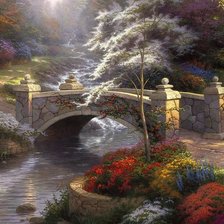 Схема вышивки «пейзаж»