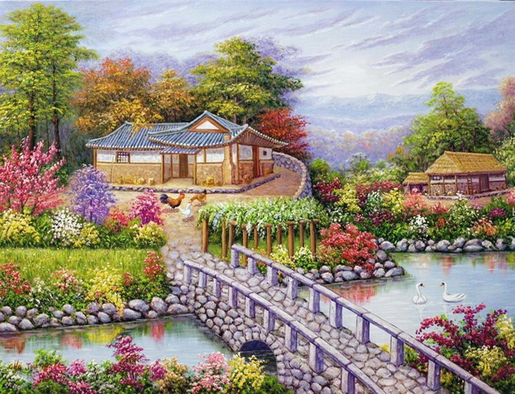 Primavera no sitio. - sitio, flores, paisagens - оригинал