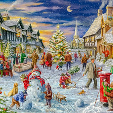 Оригинал схемы вышивки «Christmas Village.» (№2181313)