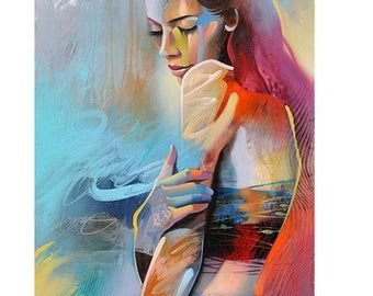 mulher - pintura - оригинал