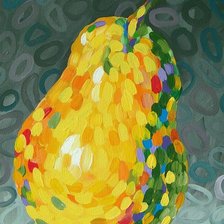 Схема вышивки «Груша импрессиониста»