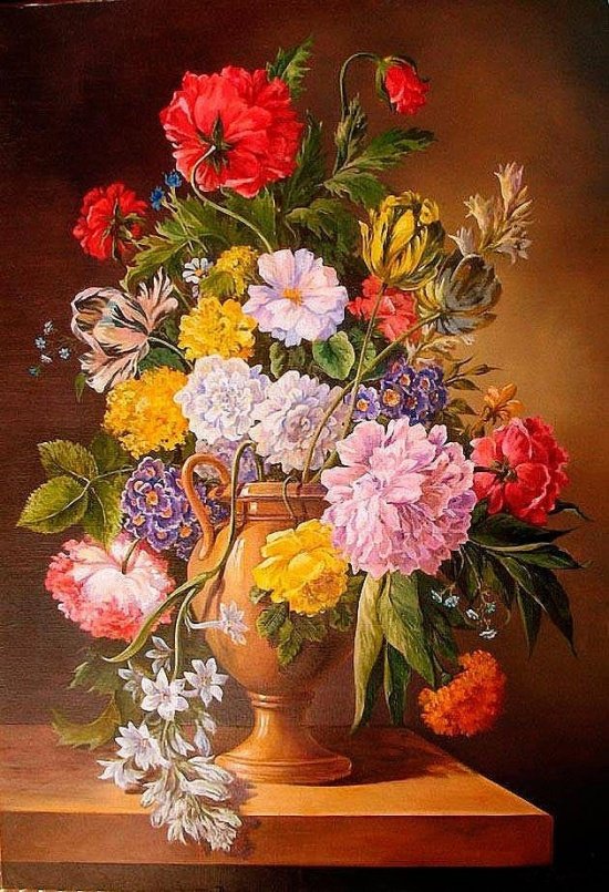 Цветы в вазе - оригинал