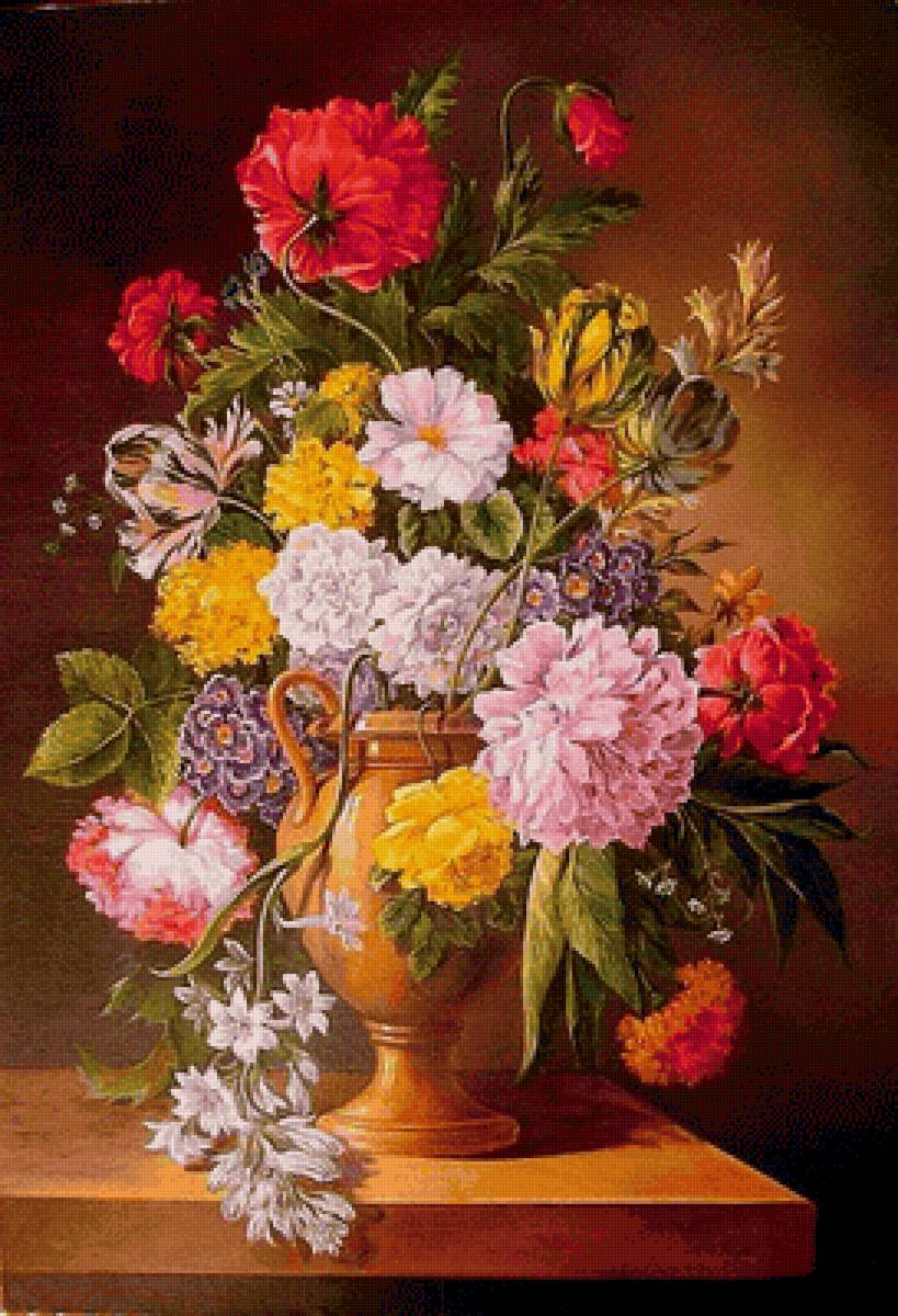 Цветы в вазе - предпросмотр