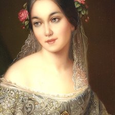 Оригинал схемы вышивки «девушка» (№2182108)