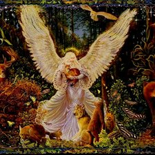 Схема вышивки «Лесной ангел»