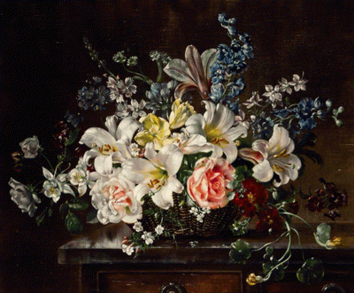 букет - картина, цветы - предпросмотр