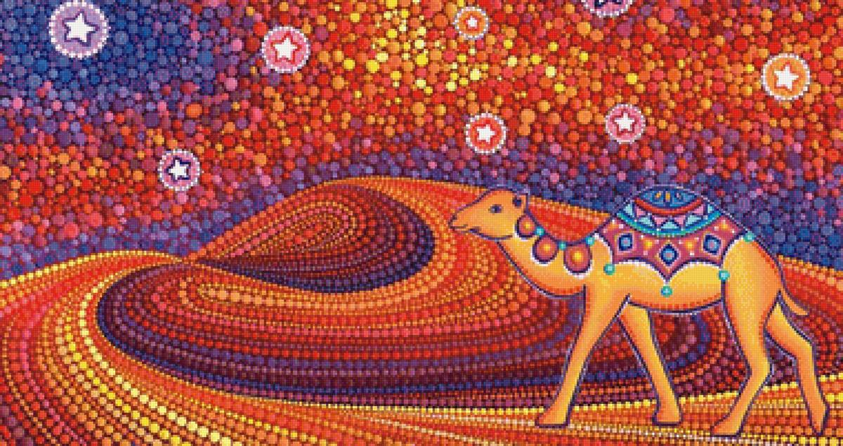 Верблюд - барханы, верблюд, животные, пустыня - предпросмотр