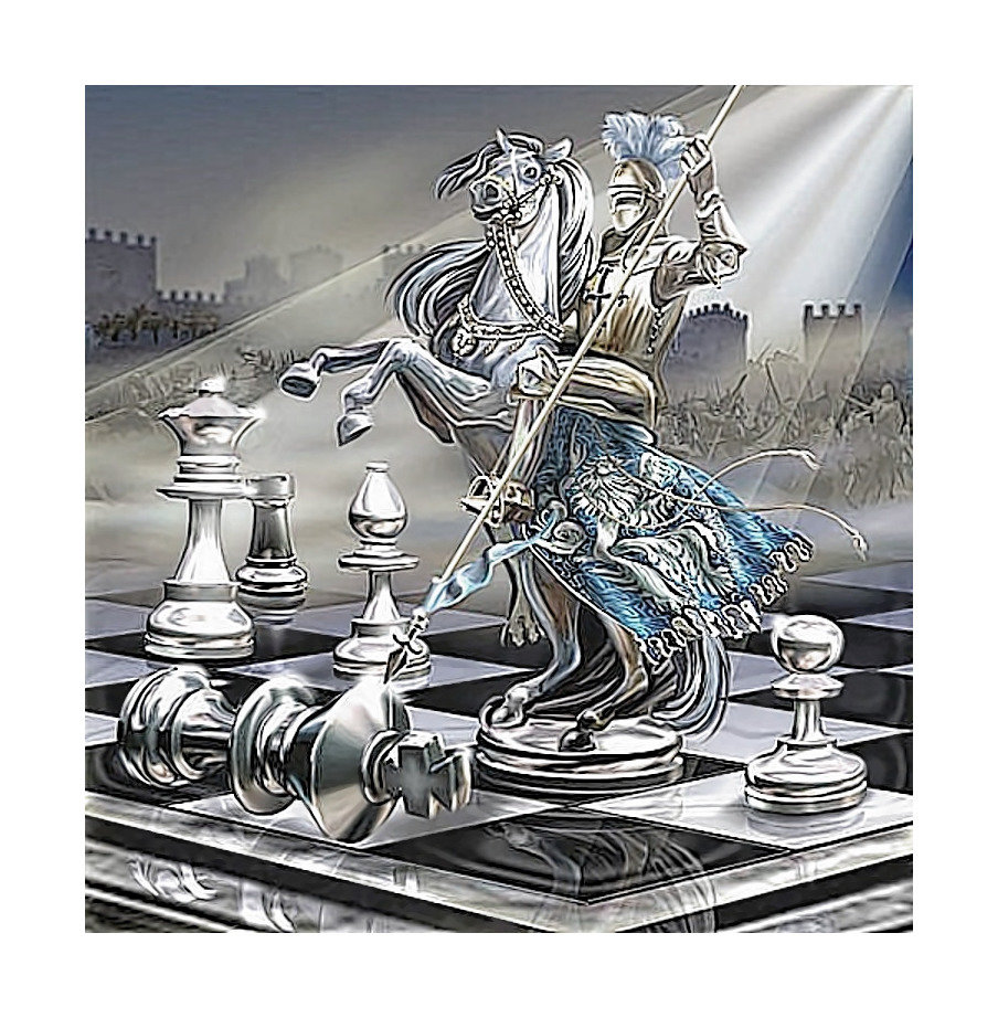 Шахматы - всадник, шахматы, рыцарь - оригинал