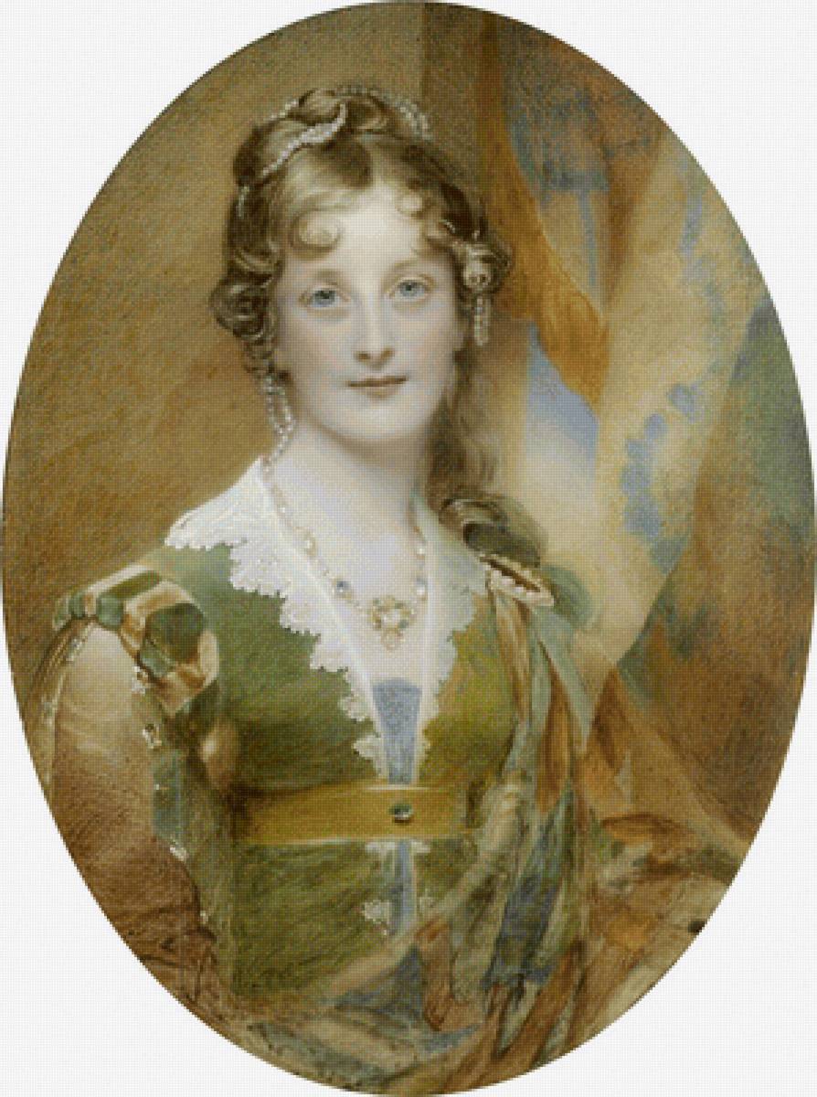 William Charles Ross. Портрет Джейн Дигби - дама, портрет, 19 век, девушка, живопись, женщина - предпросмотр