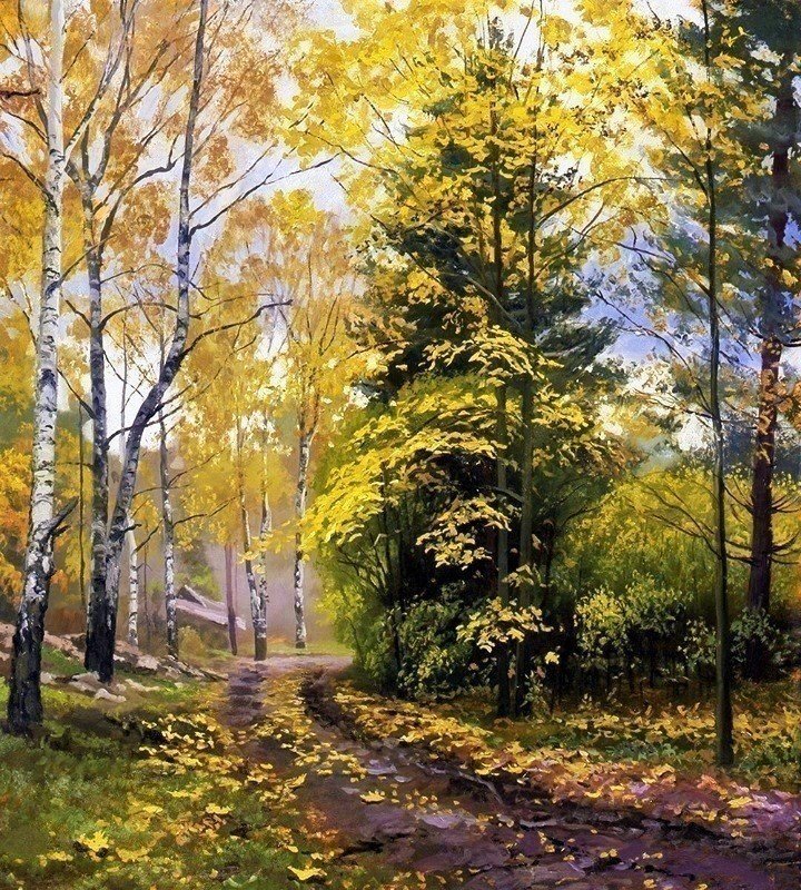 Пейзаж - лес, осень., пейзаж - оригинал