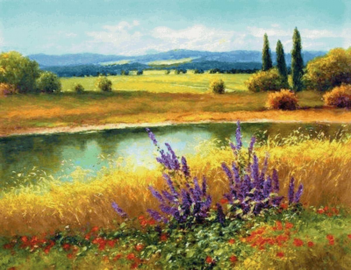 Flowers fild (gamma) - пейзажи - предпросмотр