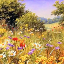 Схема вышивки «Flowers fild 2»