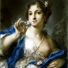 Оригинал схемы вышивки «Rosalba Carriera. Весна» (№2184568)