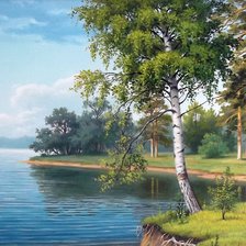 Схема вышивки «Пейзаж»