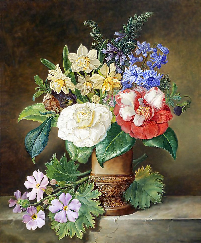 Натюрморт. - живопись., цветы, натюрморт - оригинал