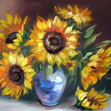 Схема вышивки «JARRON GIRASOLES»