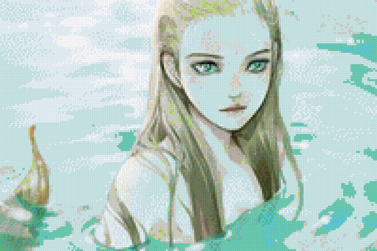 Русалочка - русалка, магия, море, фентези, вода - предпросмотр