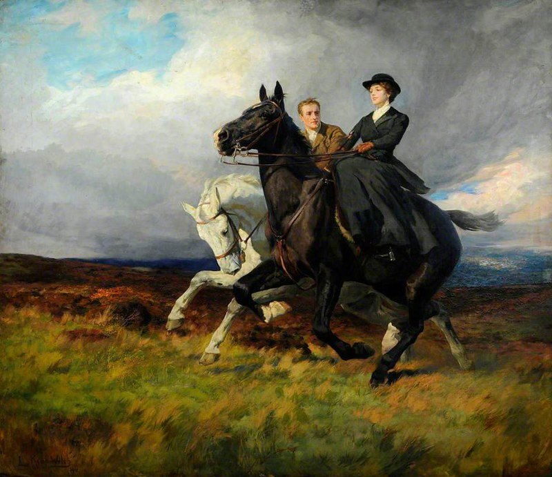 Неприступная - верховая езда, женщина, лошади, мужчина - оригинал