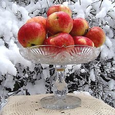 Схема вышивки «зимние яблоки»