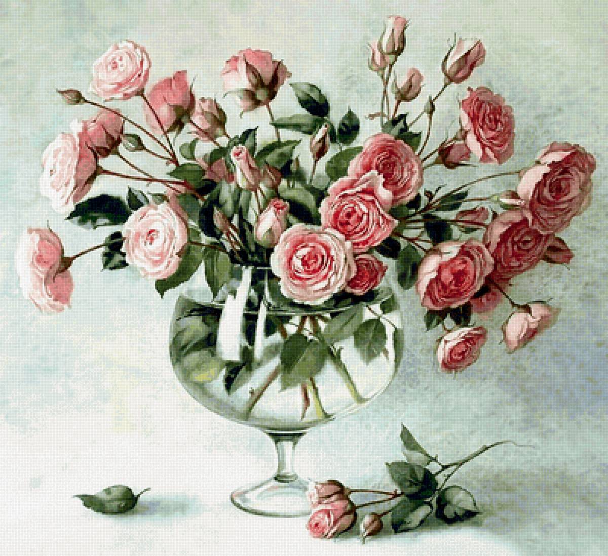 Серия "Букет". Розы - розы, цветы, флора, букет - предпросмотр