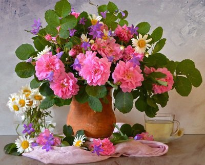 Букет цветов - оригинал