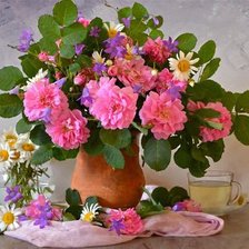 Схема вышивки «Букет цветов»