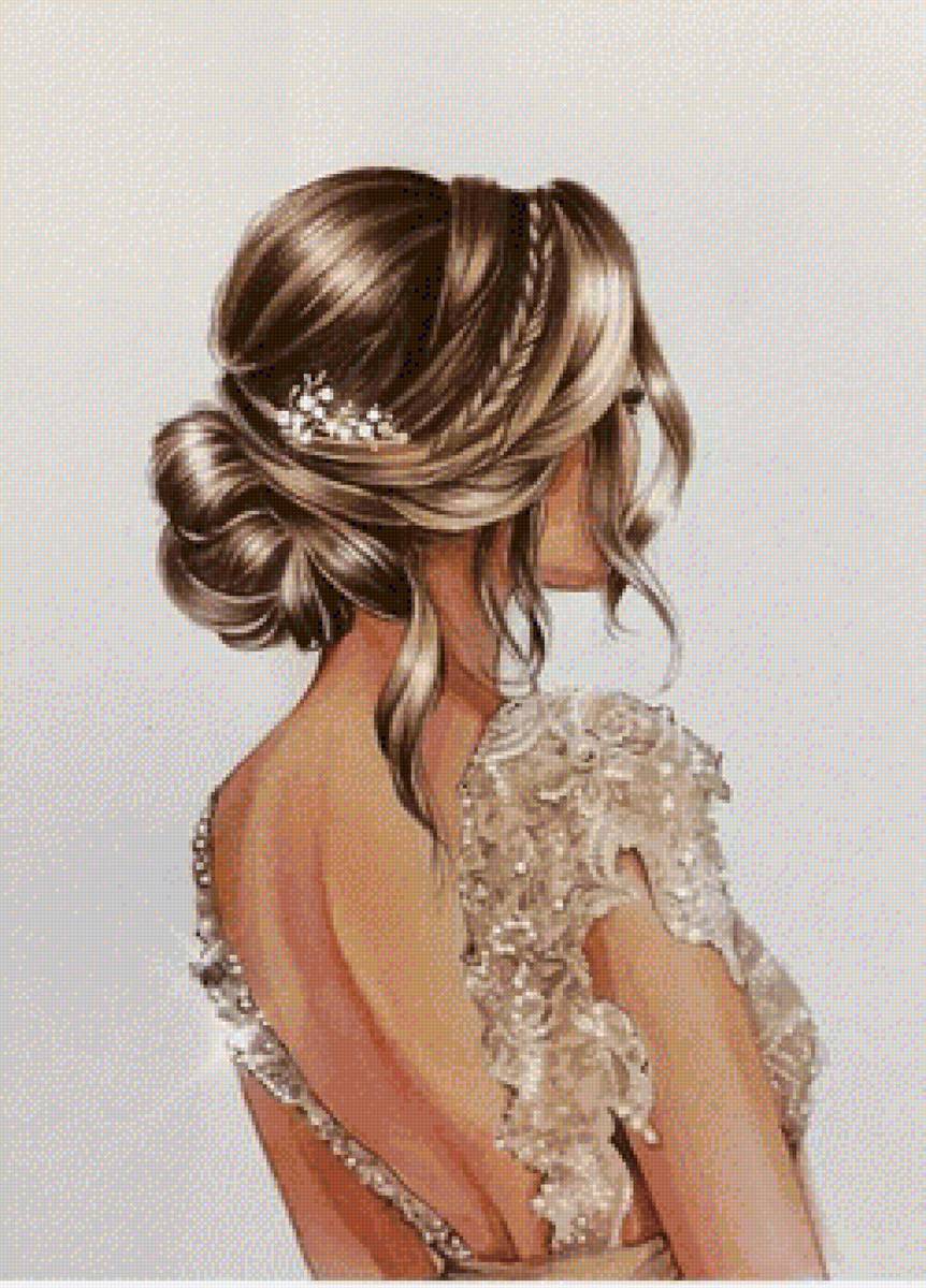 Mujer con traje de fiesta - предпросмотр