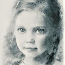 Схема вышивки «Portret devochki»