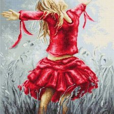 Оригинал схемы вышивки «niña bailando» (№2187361)