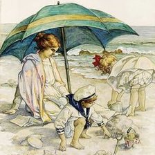 Схема вышивки «en la playa»