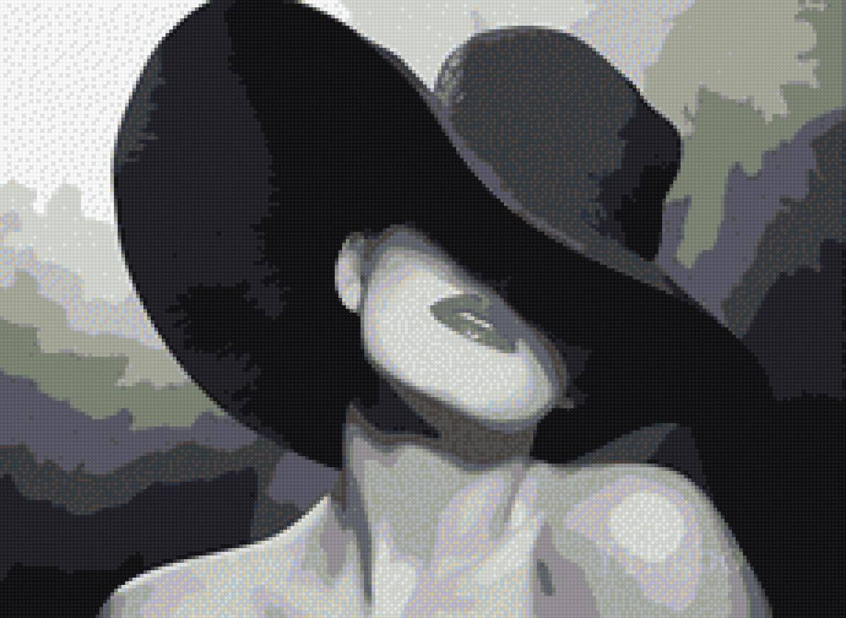 Дама в шляпе - предпросмотр