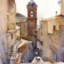 Схема вышивки «Улица»