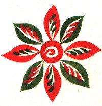 Обвинская роза - роспись - оригинал