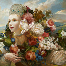 Схема вышивки «dame»