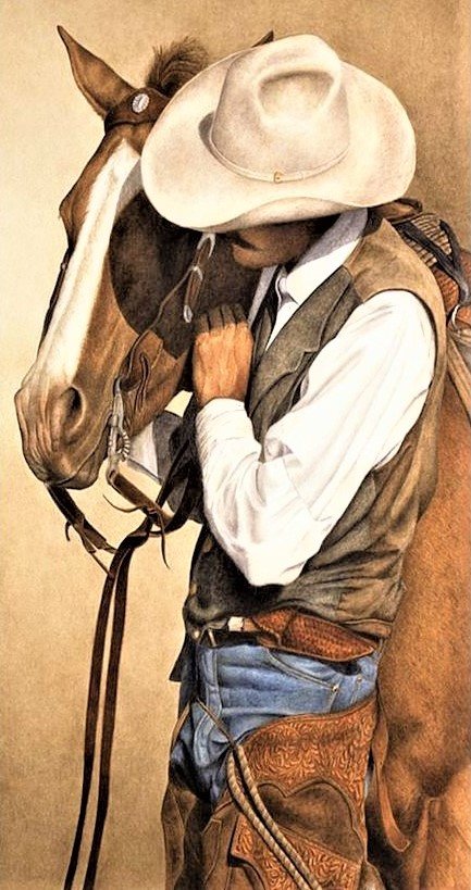 Мы вдвоем с конем - люди, животные - оригинал