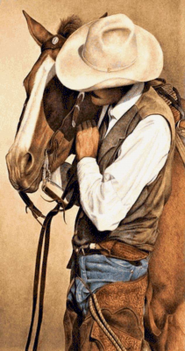 Мы вдвоем с конем - животные, люди - предпросмотр