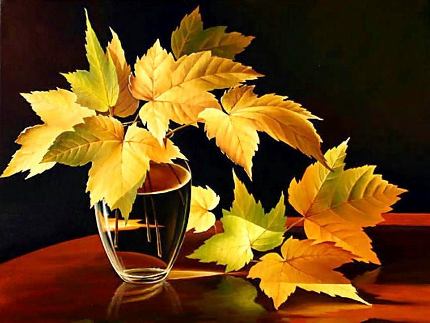 Осень - осень, листья, букет - оригинал