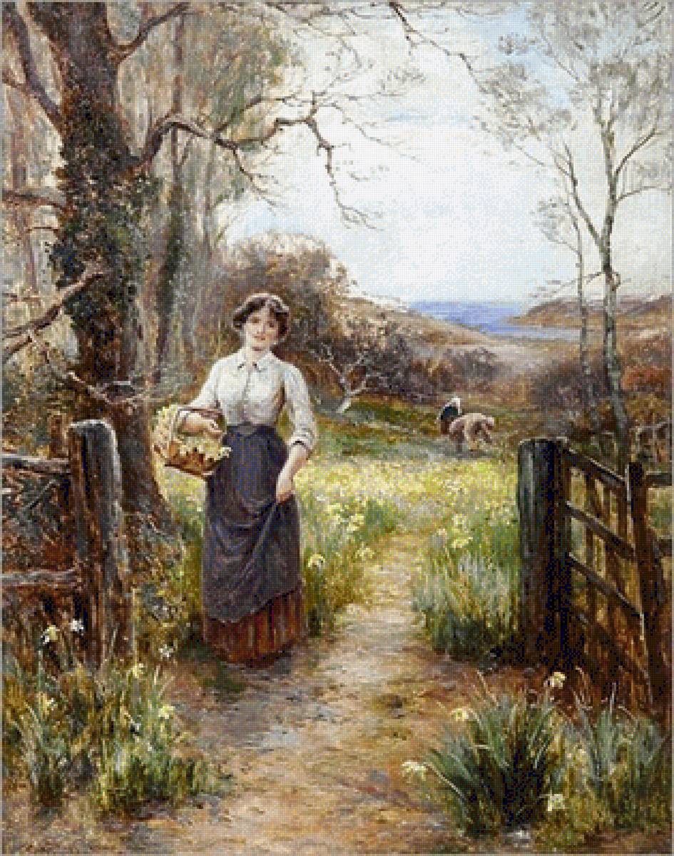 Деревенская идиллия - эрнст шарль уолборн - предпросмотр