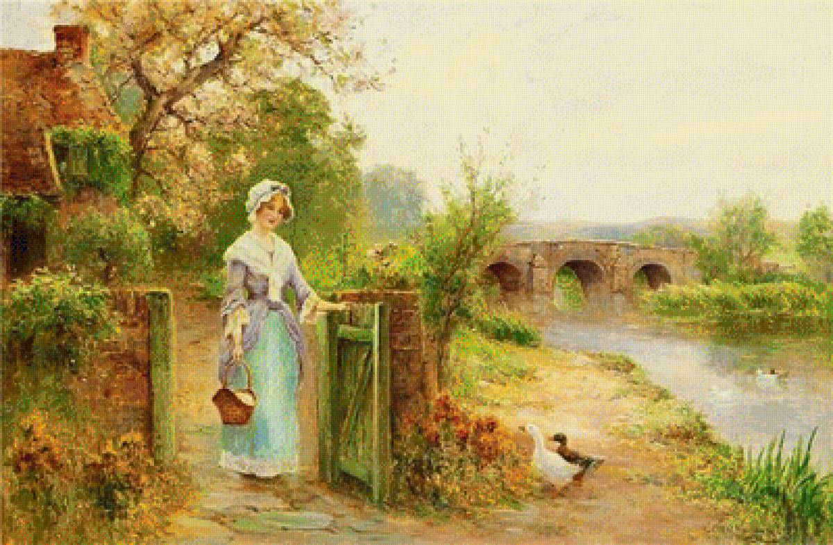 Деревенская идиллия - эрнст шарль уолборн - предпросмотр