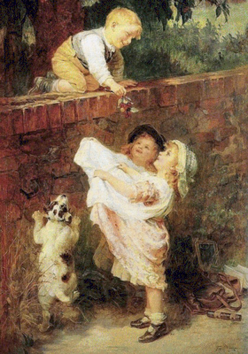 "Суд Париса" - викторианская живопись, фредерик морган - предпросмотр