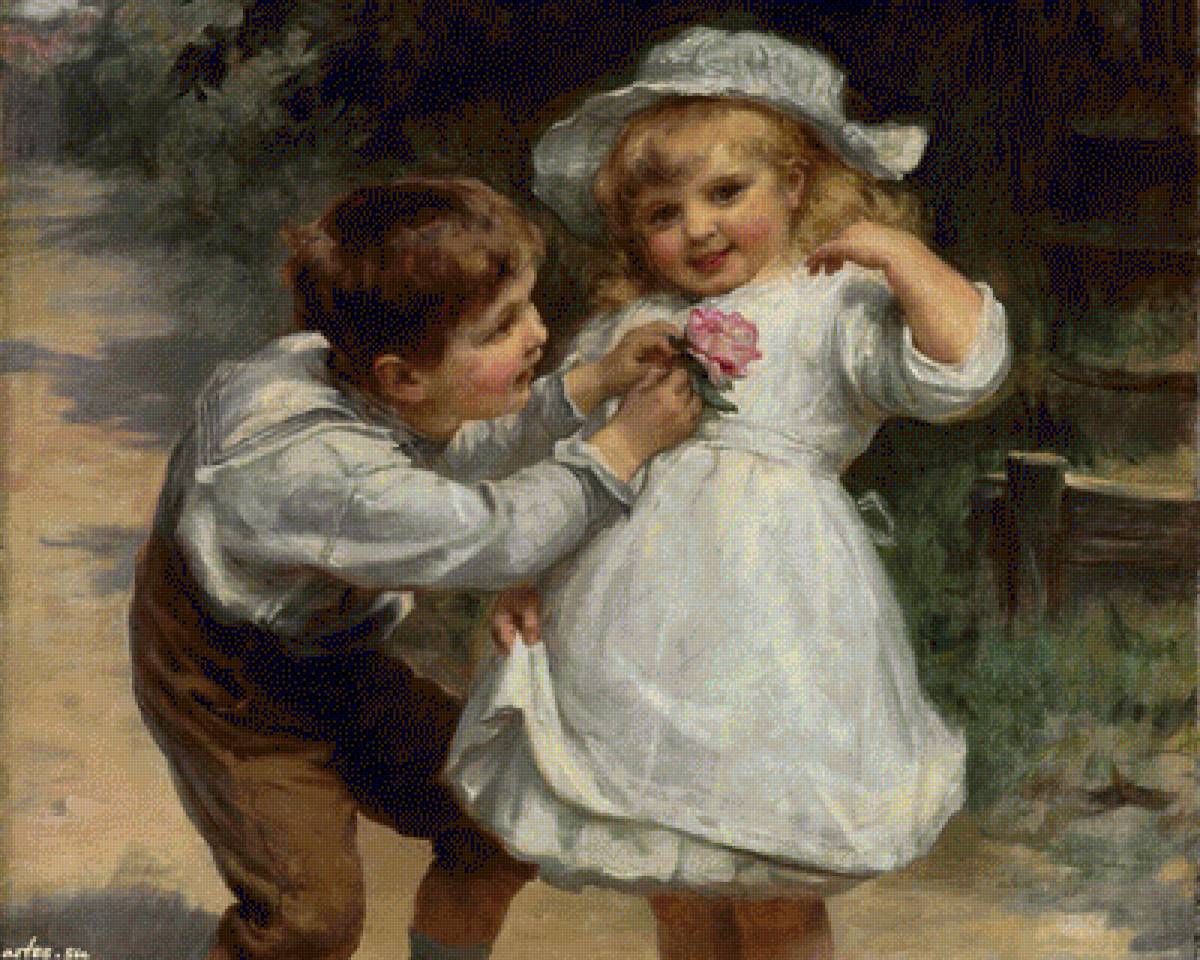 Если это не любовь, то что же? - викторианская живопись, фредерик морган - предпросмотр