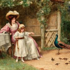 Схема вышивки «Гости с птичьего двора»