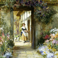 Схема вышивки «В сад хочется...»