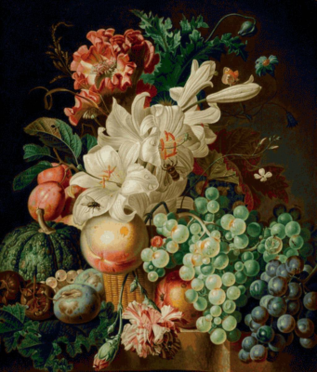 Arranjo,de mesa. - flores.frutas - предпросмотр