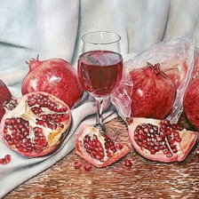 Схема вышивки «Гранатовый сок»